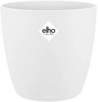 elho Brussels Rund 18 - Blumentopf f&uuml;r Innen - &Oslash; 18.3 x H 16.8 cm - Wei&szlig;/Weiss