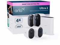 Arlo Ultra 2 Überwachungskamera Aussen WLAN, Kabellos, 2er Set, 4K UHD