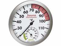 TFA Dostmann Analoges Sauna-Thermo-Hygrometer, hitzebeständige Materialien,
