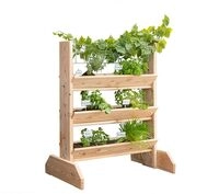 WESTMANN Kr&auml;uterregal L | 50x80x95 cm Natur | Pflanzenregal f&uuml;r Garten & Terrasse 