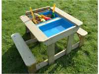 Wendi Toys T3 Kinder Spieltisch Holz | Matschtisch für drinnen und draußen 