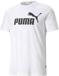 PUMA Herren Ess logo te T shirt, Puma White, L EU