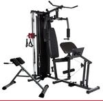 HAMMER Kraftstation Ferrum TX4, Trainingsstation mit Seilzugsystem, Beinpresse &