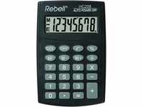 Rebell RE-HC208 Einfacher Taschenrechner, 8-stelligem LCD Display und dreifacher
