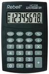 Rebell RE-HC208 Einfacher Taschenrechner, 8-stelligem LCD Display und dreifacher