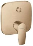 hansgrohe Wannenarmatur Talis E, Unterputz Einhebel-Wannenmischer, Brushed...