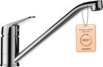 SCHOCK&reg; K&uuml;chenarmatur Evinas Edelstahl I Hochdruck Einhebelmischer 360&deg;...