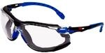 3M Solus S1101SGAFKT-EU Schutzbrille, blau-schwarzer Rahmen,