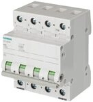 SIEMENS - Siemens 5TL16630 Ein- und Ausschalter 63A 3P+N in 4TE 400V, Griff grau