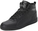 PUMA R78, Unisex-Sneaker, Puma Black PUMA Schwarz Castlerock, 44.5 EU