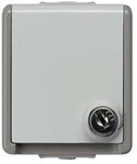 IP44 AP SCHUKO-Steckdose abschlie&szlig;bar 5UB4715 4001869397269 Siemens...