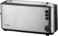 SEVERIN Automatik-Langschlitztoaster, Automatik-Toaster mit Br&ouml;tchenaufsatz, aus