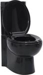 vidaXL Stand WC Bodenstehend Keramik Soft Close Sitz Sp&uuml;lkasten Ecke Toilette