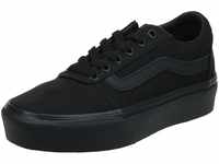 Vans Damen Ward Platform Sneaker, (Canvas) Black/Black, 40.5 EU