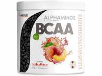 BCAA Pulver 300g Ice Tea Peach, TESTSIEGER Alphaminos BCAA 2:1:1 Drink,...