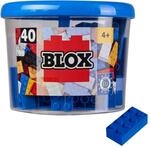 Simba 104118881 - Blox, 40 Blaue Klemmbausteine f&uuml;r Kinder ab 3 Jahren, 8er Steine,