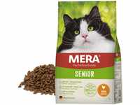 MERA Cats Senior Huhn (2kg), Trockenfutter für sensible Katzen, getreidefrei &