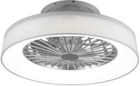 Reality Leuchten LED Deckenleuchten-Ventilator Farsund R62662101, Stoffschirm...