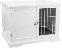 TRIXIE Hundeh&uuml;tte Indoor Home Kennel 73T x 53B x 53H cm wei&szlig; &ndash; komfortable
