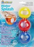 alldoro 60206 - Water Splash 3er Set Wasserbomben, Wasserballons wiederverwendbar &