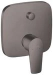hansgrohe Wannenarmatur Talis E, Unterputz Einhebel-Wannenmischer, Brushed Black