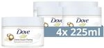 Dove Creme-Dusch-Peeling Macadamia & Reismilch Scrub K&ouml;rper Peeling f&uuml;r