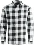 JACK & JONES Herren Hemd Jjegingham Twill Shirt L/S Noos, Whisper Wei&szlig;, XL