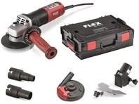 Flex Winkelschleifer LE 15-11 125 mit L-Boxx + Absaugset (&Oslash; 125 mm, 1500 W,