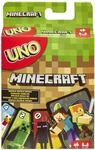 Mattel Games UNO Minecraft Edition - Kartenspiel mit Charakteren aus Minecraft und