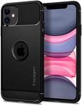 Spigen Rugged Armor H&uuml;lle Kompatibel mit iPhone 11 -Schwarz