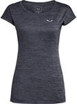 Salewa Damen Blusen und T-Shirts Puez Melange Dry W S/Tee, Premium Navy Melange,