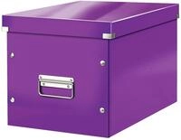 Leitz WOW Click & Store Aufbewahrungsbox mit Griffen, W&uuml;rfelform gro&szlig; passend f&uuml;r