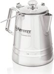 Petromax Perkomax Perkolator Edelstahl, Kaffee & Teekanne, 1,5 L, f&uuml;r Camping & Herd