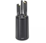 Joseph Joseph Elevate Messerblock, 5-teilig, drehbar, japanischer Edelstahl, Schwarz