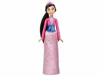 Disney Prinzessin Schimmerglanz Mulan Puppe, Modepuppe mit Rock und Accessoires,