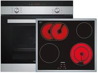 Siemens EQ112EA01Z Set Backofen Edelstahl HB113FBS1 + Glaskeramik Kochfeld autark