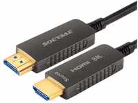 SOEYBAE 8K Optic HDMI Kabel 50m HDMI 2.1 Glasfaserkabel 48Gbps 8K@60Hz 4K@120Hz