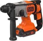 BLACK+DECKER Bohrhammer SDS+ 1,2 J, kabellos, 18 V, mit 1 Akku 2 Ah BCD900D1S-QW