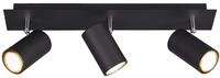 Trio Leuchten Deckenleuchte Marley 802400332, Metall Schwarz matt, Spotbalken