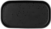 ASA Coppa Kuro Snackteller Porzellan Schwarz, Gr&ouml;&szlig;e: 15cm x 8,5cm x 1,5cm,...