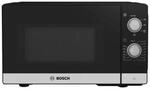 Bosch FFL020MS2 Serie 2 freistehende Mikrowelle, 26 x 44 cm, 800 W, Drehteller 27 cm,