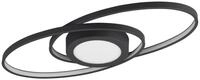 Reality Leuchten LED Deckenleuchte Galaxy R62991142, Metall Schwarz matt, inkl. 28