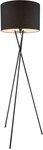 Stand Lampe Arbeits Zimmer Lese Stativ Strahler Steh Leuchte Stoff Schirm...