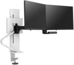 ERGOTRON TRACE Dual Monitorhalterung in Wei&szlig; - Monitor Tischhalterung mit