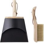 Bloomingville Cleaning Kehrblech mit Schaufel aus Holz und Metall in der Farbe
