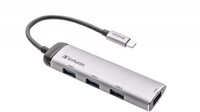 Verbatim USB-C Multiport-Hub, USB-C-Adapter aus hochwertigem Aluminium f&uuml;r Laptops