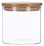 TALK-POINT Vorratsdosen aus Glas mit Bambusdeckel, Vorratsgl&auml;ser, Glasbeh&auml;lter 
