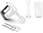 Tefal Prep'Mix+ Handmixer mit P&uuml;rierstab, 500 Watt, Schiebeknopf mit 5