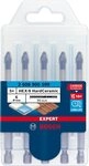 Bosch Accessories 5x Expert HEX-9 HardCeramic Bohrer Set (für Dachziegel, Fliesen, Bosch Accessories 5x Expert HEX-9 HardCeramic Bohrer Set (für Dachziegel, Fliesen,
