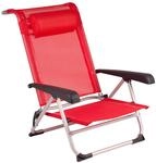 Mountain Deluxe Strandstuhl, Aluminium, Rot, Unisex, 1204794